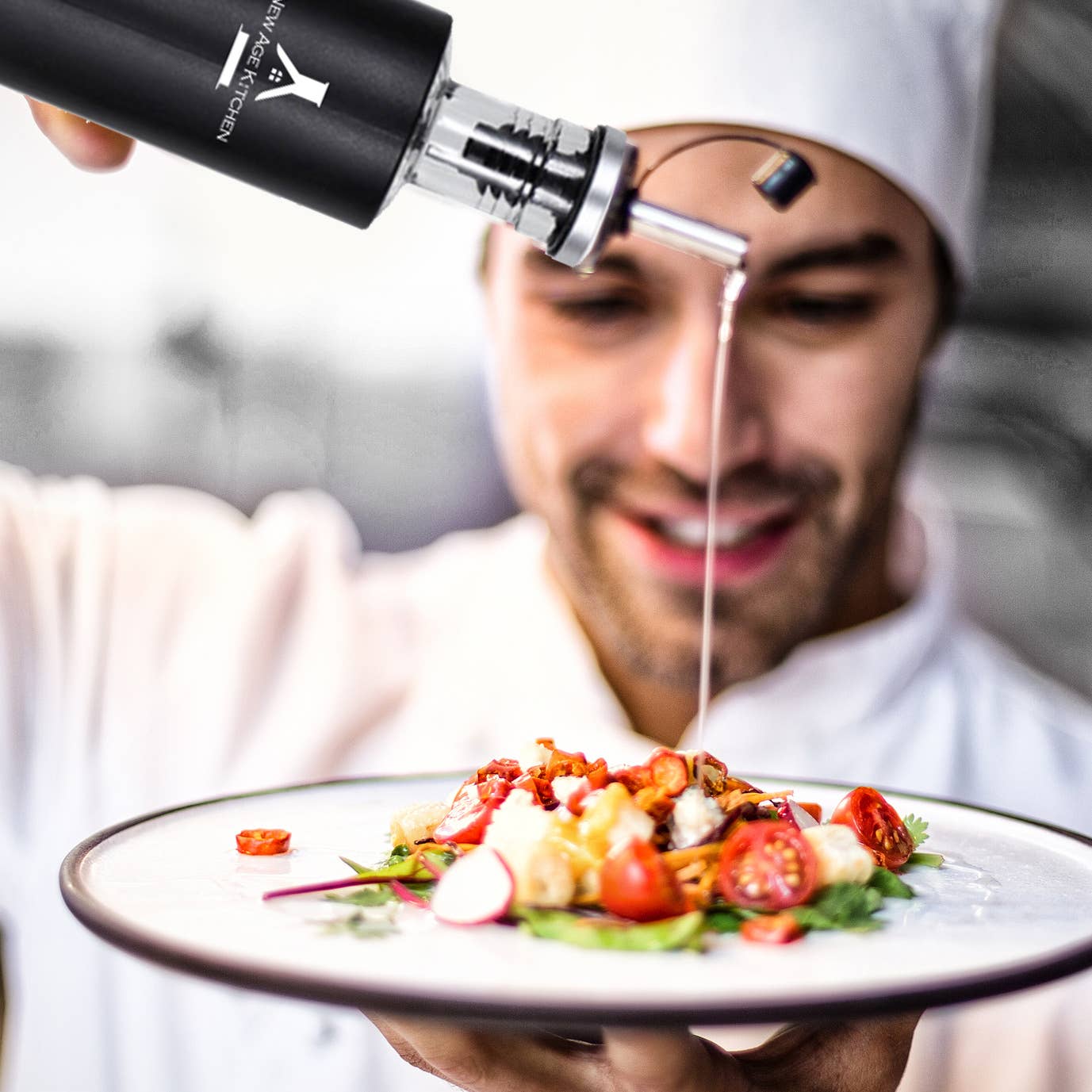 ALETA FARMS - Wholesale Oil/Vinegar Dispenser - Cruet Glass Bottle, Elegant Stainless-Steel Casing, 17oz STL5