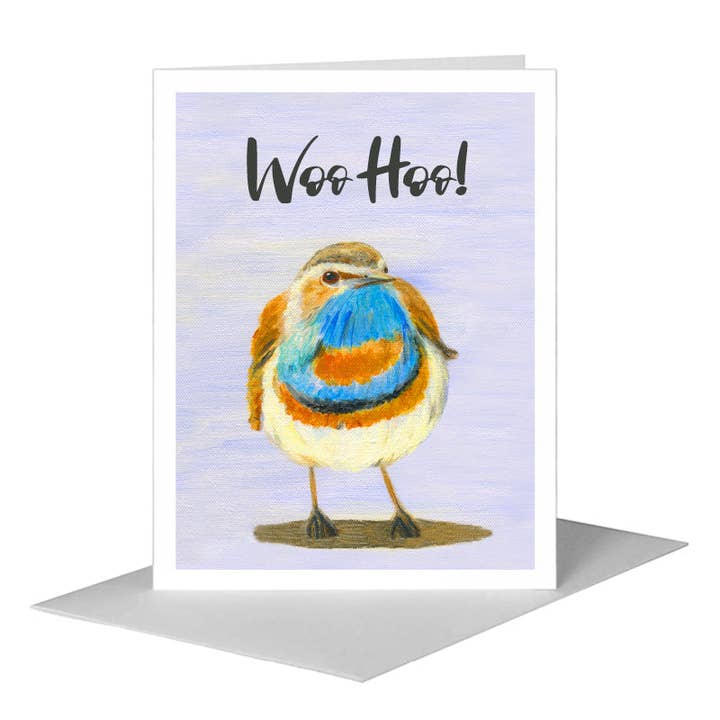 Rich Feathers, Greeting Card (#8329C) for wholesale by Printed Canvas