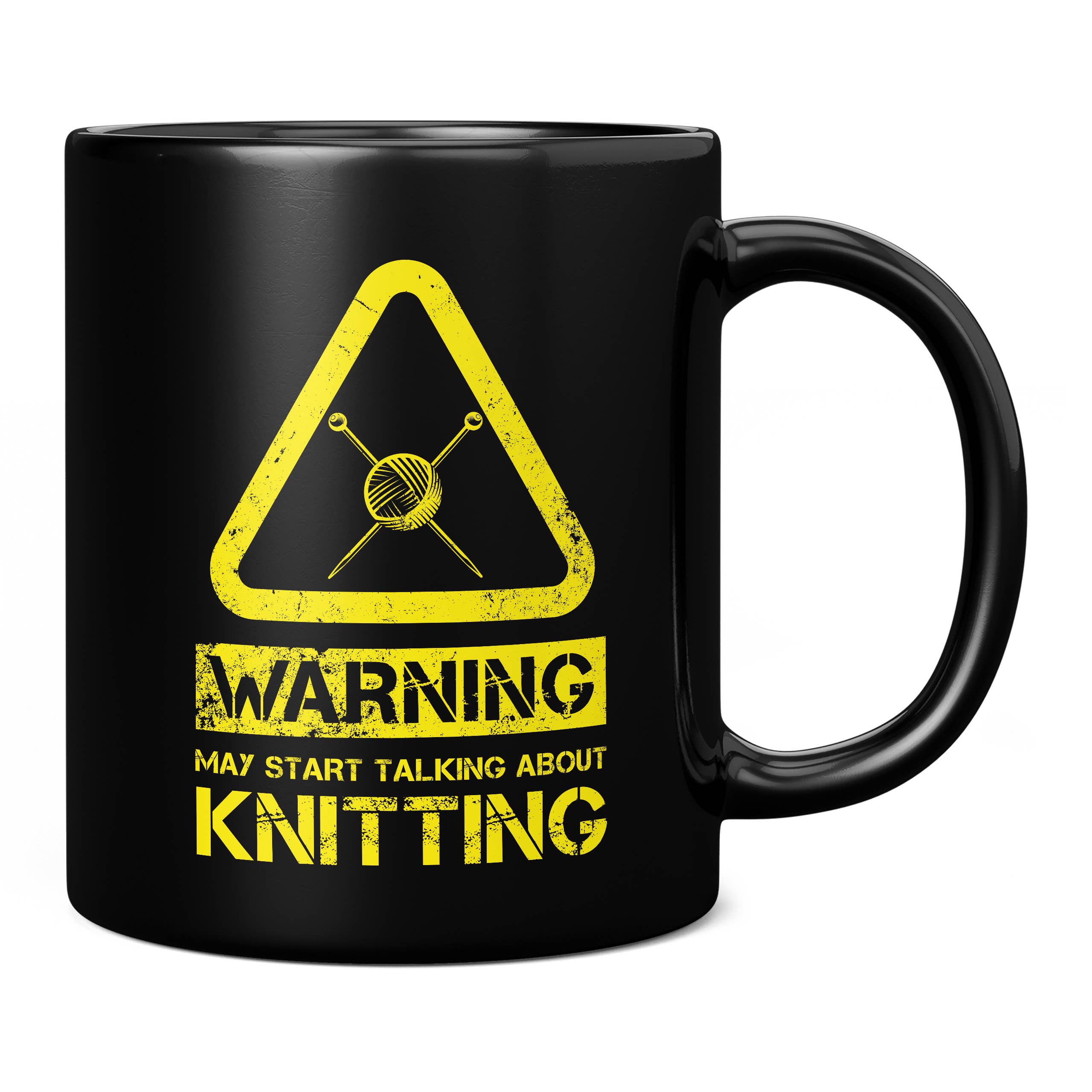 Mug Monster - Vente Tasse à café - Tasse à tricoter avec inscription « Warning May Start Talking About4