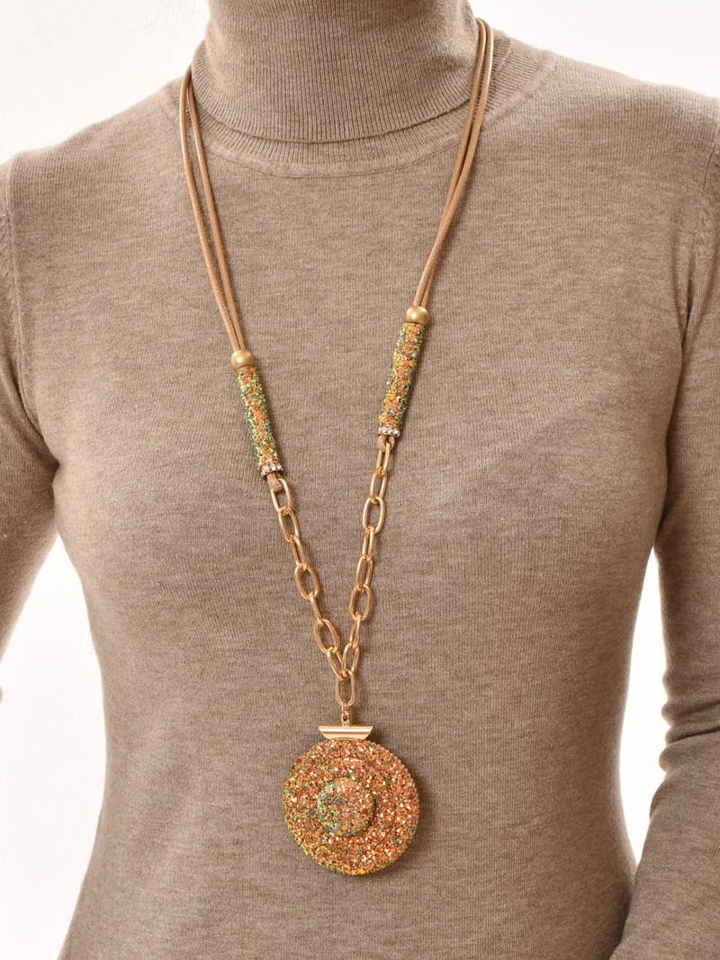 Victoria Moda - Wholesale Pendant/Charm Necklace - Long necklace with sparkles3