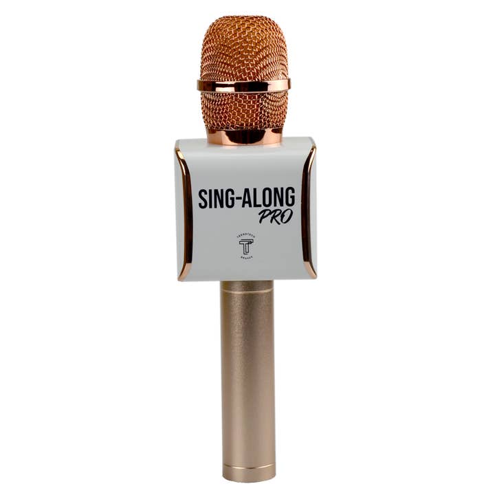 Trend Tech Brands - Wholesale Speakers - Sing A long Pro 3 Karaoke Bluetooth Microphone - Rose Gold