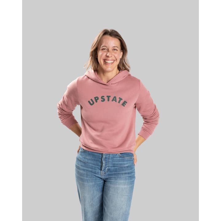Women's Upstate Arch Hoodie - Mauve for wholesale by Hamilton & Adams