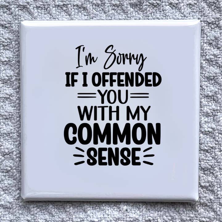 My Level of Sarcasm 2x2" Magnet-Handmade Fridge Décor for wholesale by Made With Aloha Magnets,llc