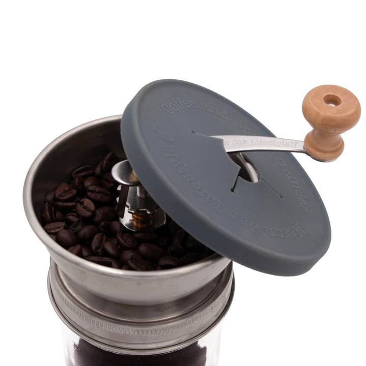 Mason Jar Lifestyle - Wholesale Coffee Grinder - Coffee and Spice Grinder Lid for Mason Jars11