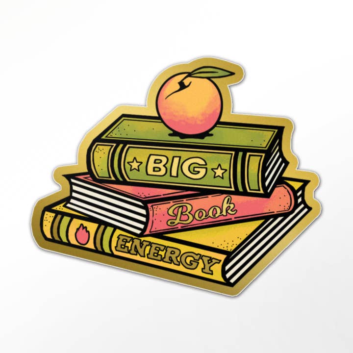 BoyPilot Goods - Wholesale Sticker - Big Book Energy Gold Sticker
