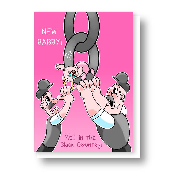 Neues Baby! Med in the Black Country (Mädchen) für den Großhandel von Black Country Cards