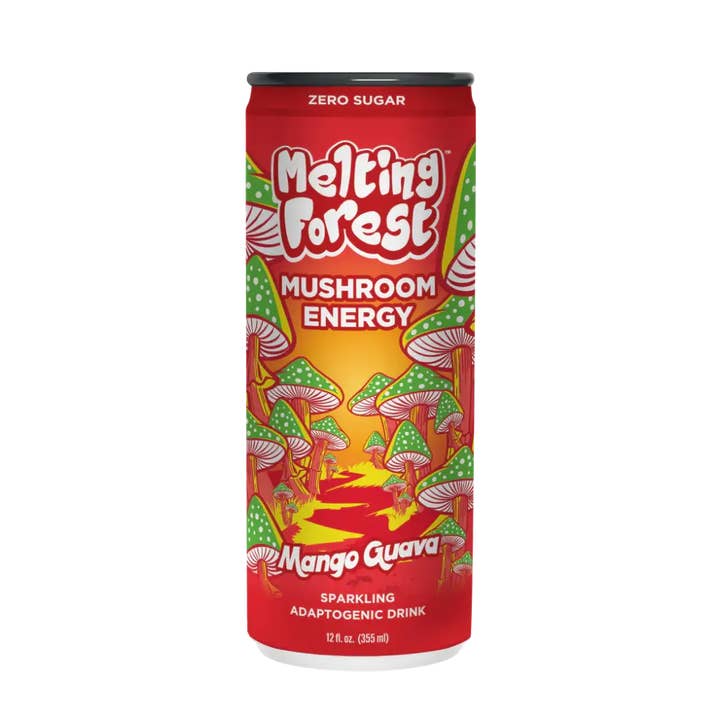 Echo Sales America - Wholesale Sports/Energy Drink - Melting Forest Mushroom Energy Drinks Mango Guava 12 FL OZ, case 12 ct