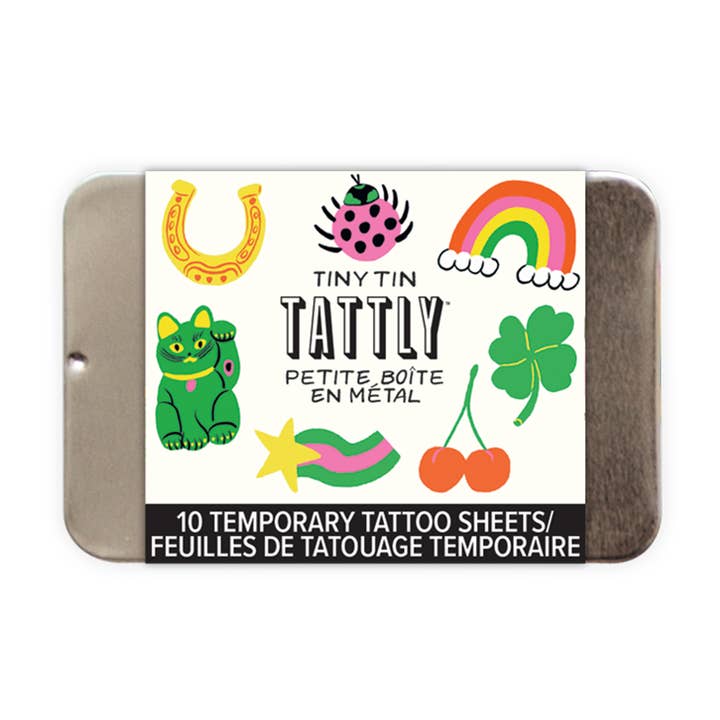 Tattly - Vente Tatouages temporaires - Lucky Charms Petite Boîte en Métal *NOUVEAU F250