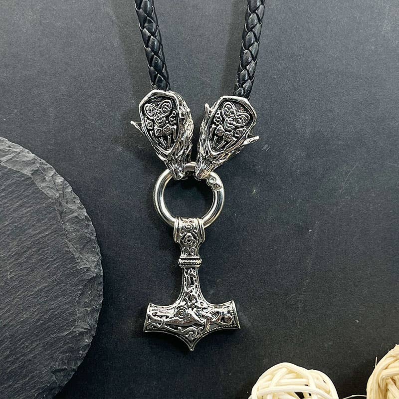 GemMeet - Wholesale Pendant/Charm Necklace - Vintage Viking Thor's Hammer Pendant Necklace0