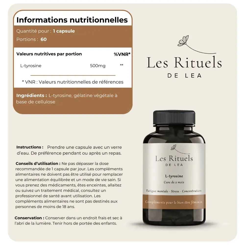 Les Rituels de Léa - Wholesale Oral Supplement/Vitamin - L-Tyrosine3