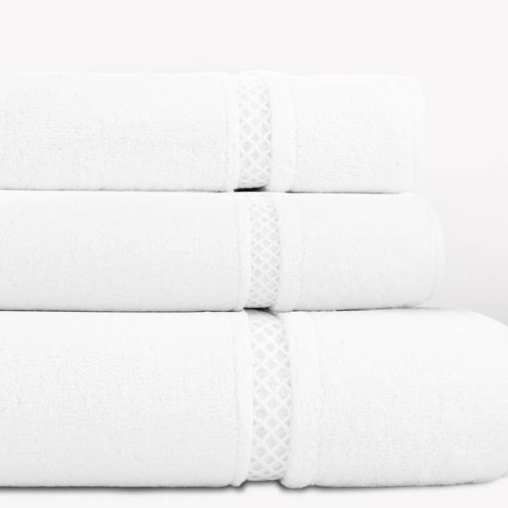 Grid Premium Terry Cloth Bath Towel for wholesale by Lino Vivo