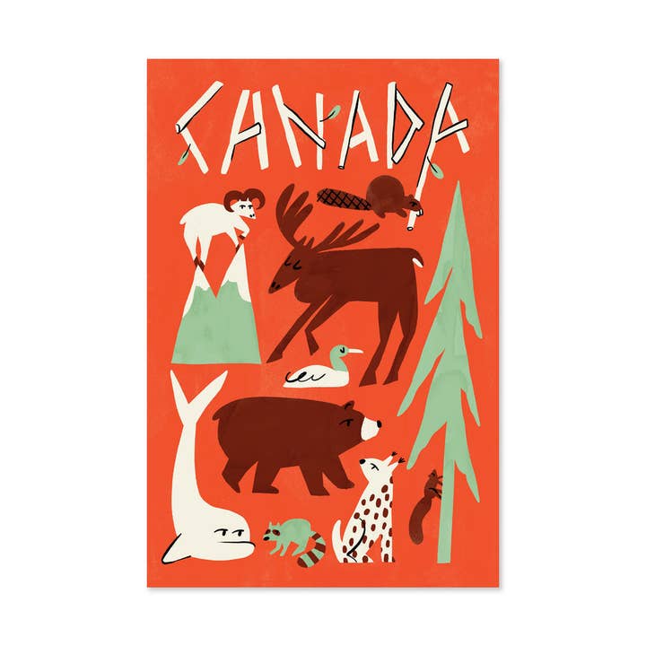 NATURA – Cartolina canadese per la vendita all'ingrosso da parte di Paperole