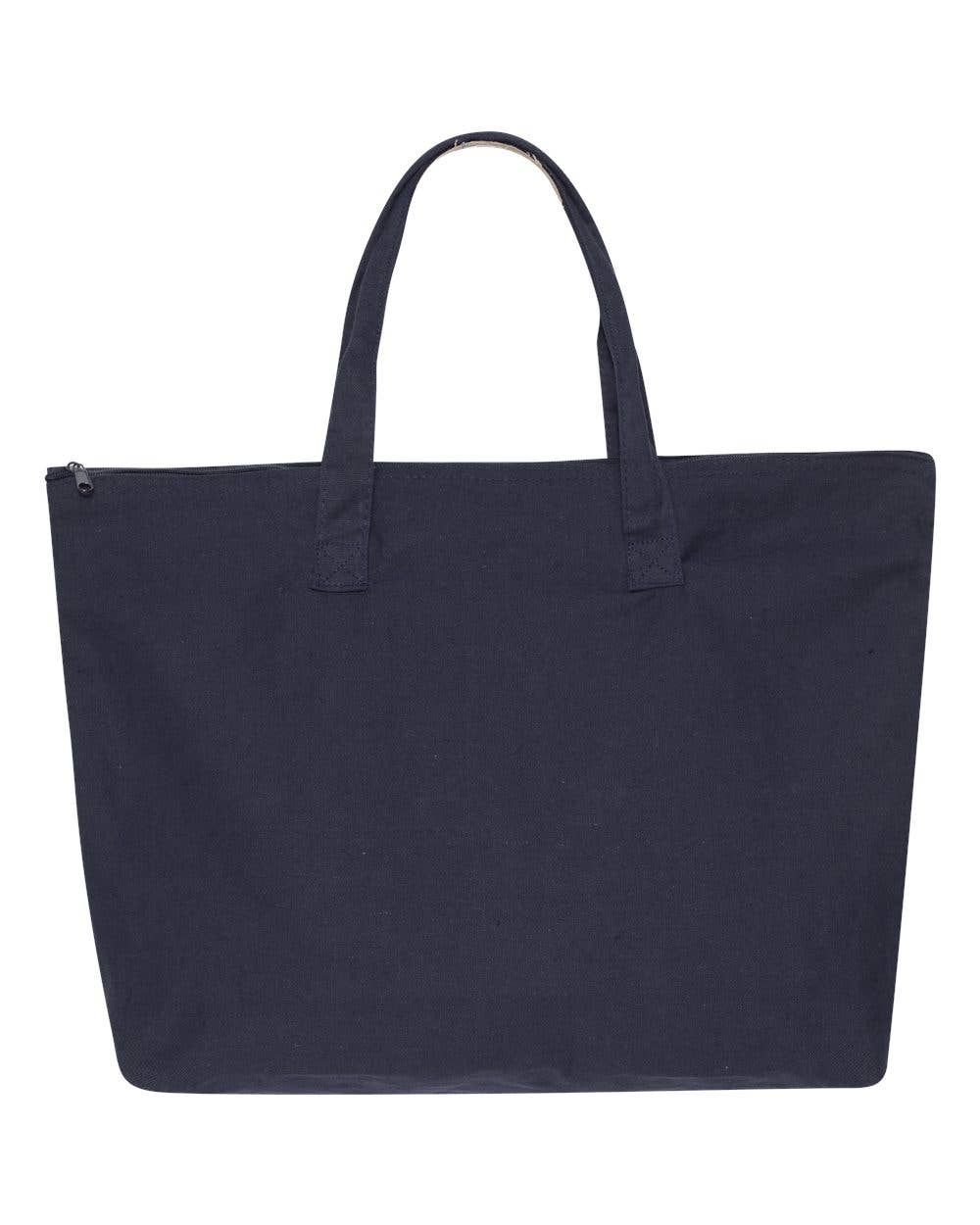 Total Apparel - Wholesale Tote Bag - Unisex - Liberty Bags Amanda Canvas Cotton Tote | Top Zippered | 88637