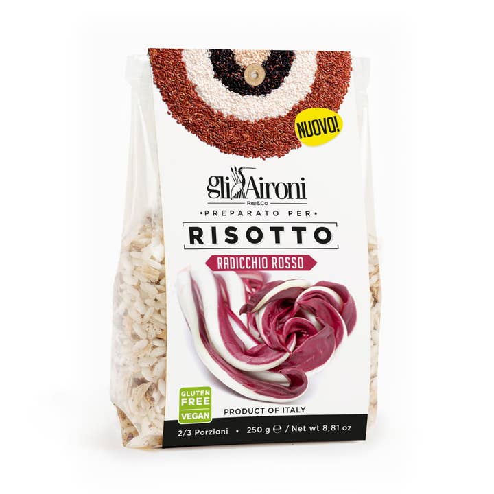 Radicchio Ready Risotto for wholesale by Gli Aironi