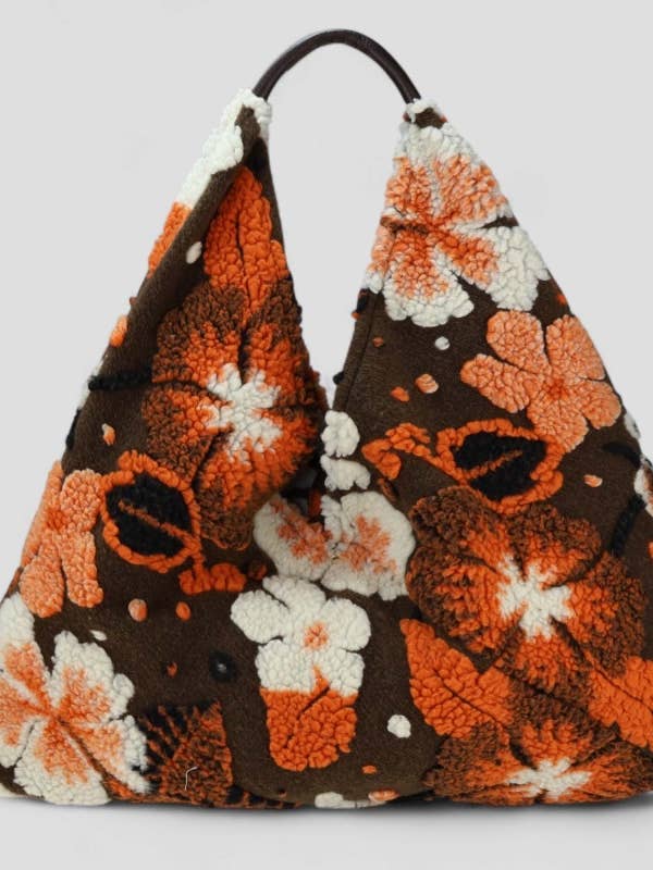 Sac à main texturé rétro italien MERBT avec poignée en cuir pour la vente par JIJOU CAPRI