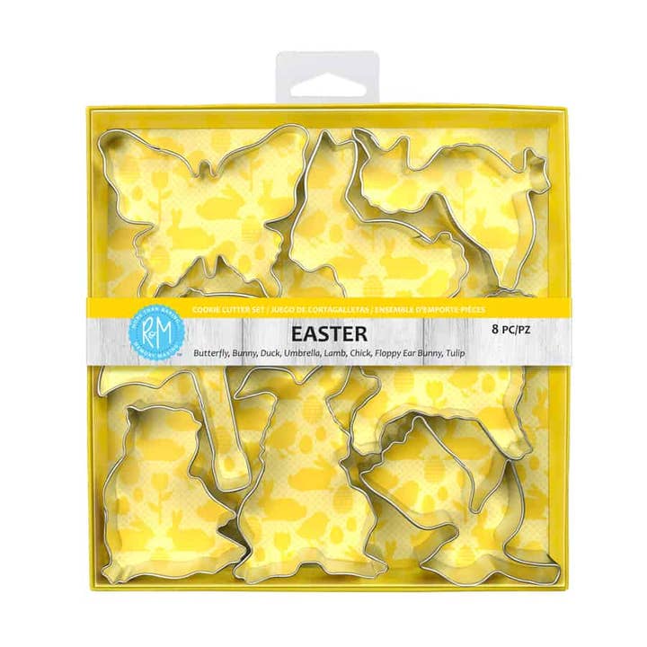 R&M International - Wholesale Cookie Cutter - Easter 8 PC Cookie Cutter Set