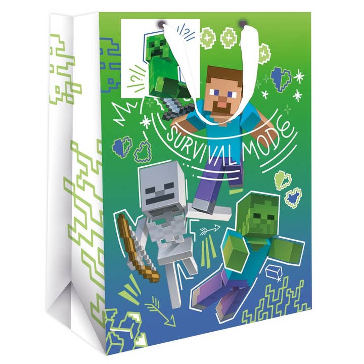 Minecraft Medium Gift Bag for wholesale by Danilo Promotions Ltd