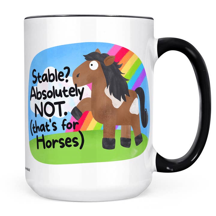 Stabil? Absolut Ikke - Sjov Hestekrus for engroshandel hos coco+bie designs