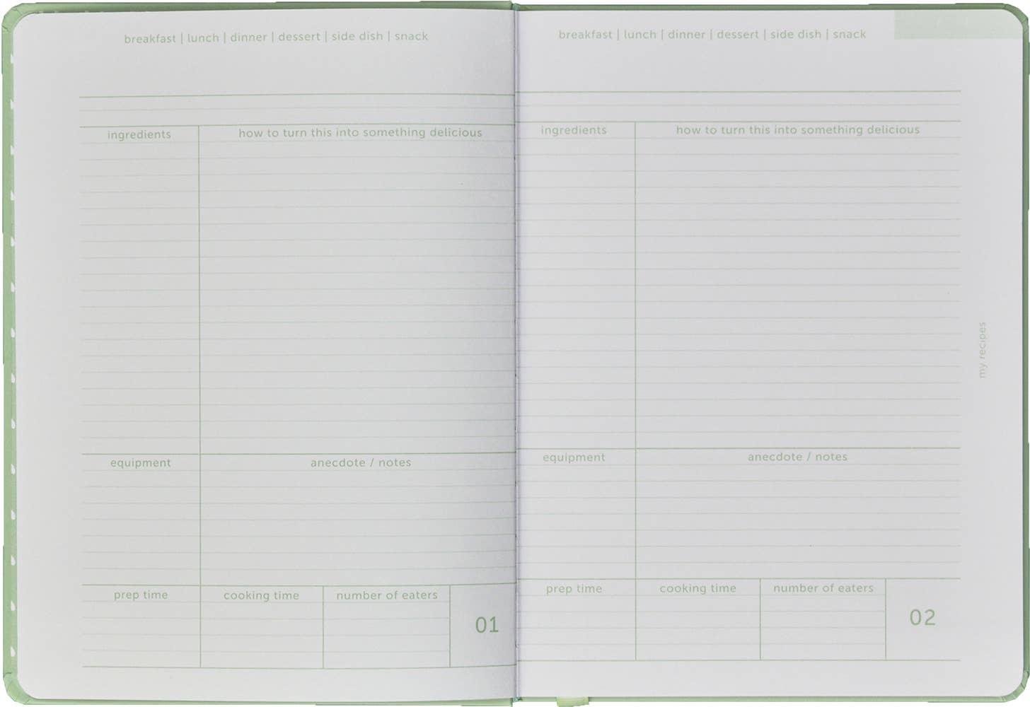 Mint Green Kitchen Journal for wholesale on Faire4
