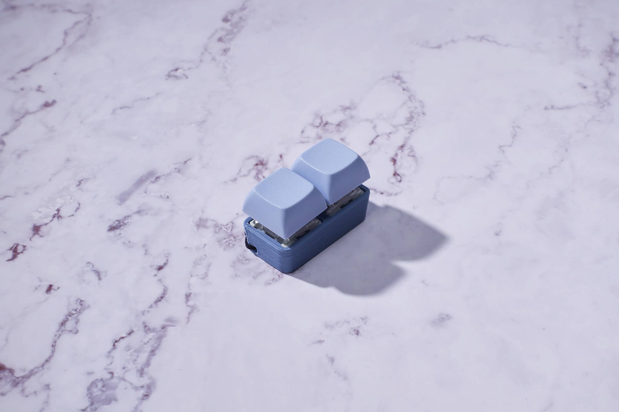 Strudel3D - Wholesale Fidget Toy - Kids - 2 Key Mechanical Keyboard Fidget Keychain - Two-Tone Series1