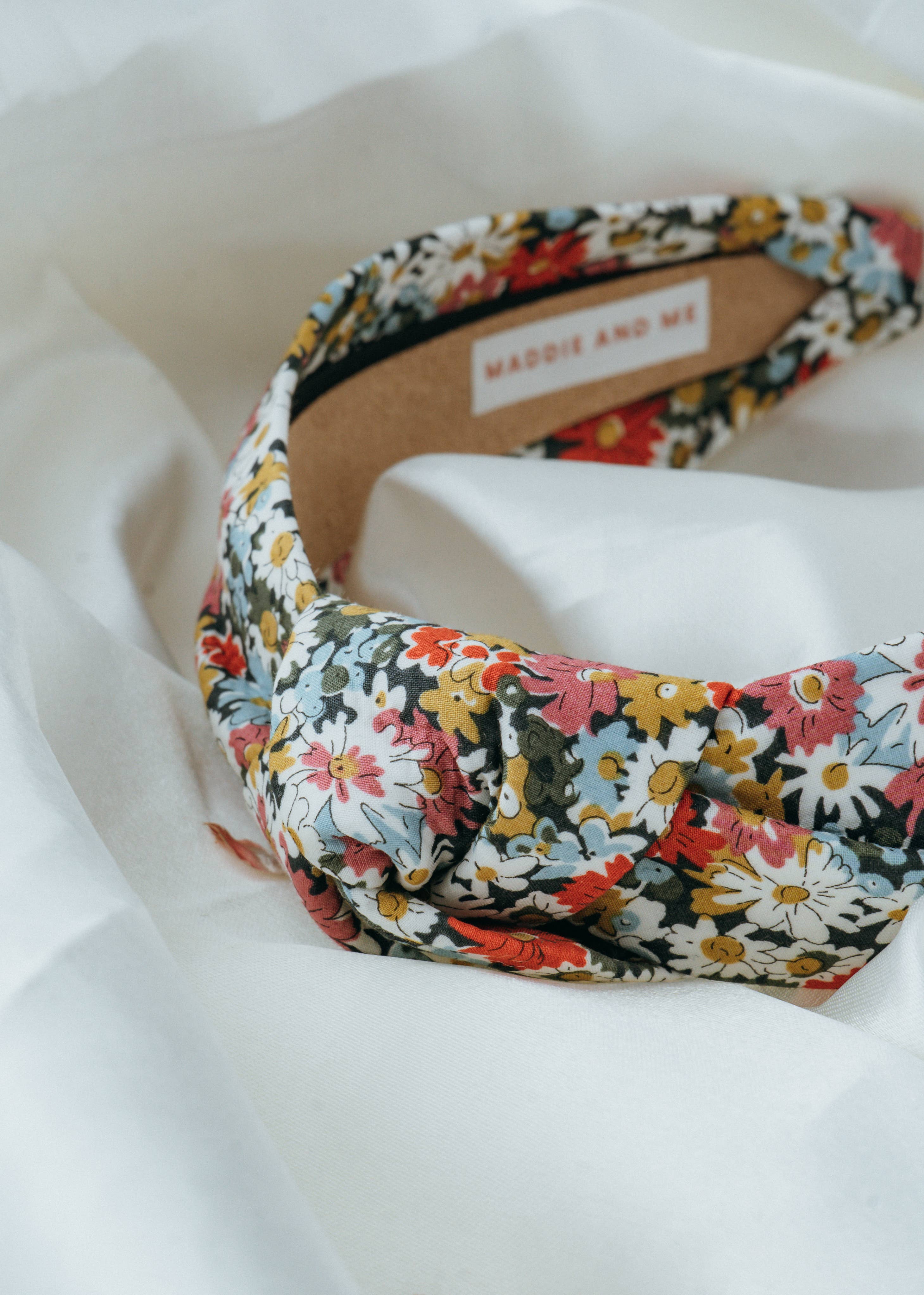 Maddie and Me Handmade - Wholesale Fashion Headband - Women's - Top Knot Liberty of London Headband with Flowers9