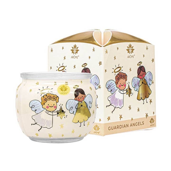 SferaNatura by INCI SRL - Wholesale Jar/Filled Candle - ARÔME Candle Guardian Angels 90 g In Glass With Box0