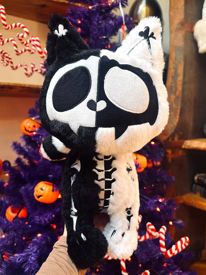Splitzokitty Plüschspielzeug in Schwarz/Weiß für den Großhandel von vampirefreaks