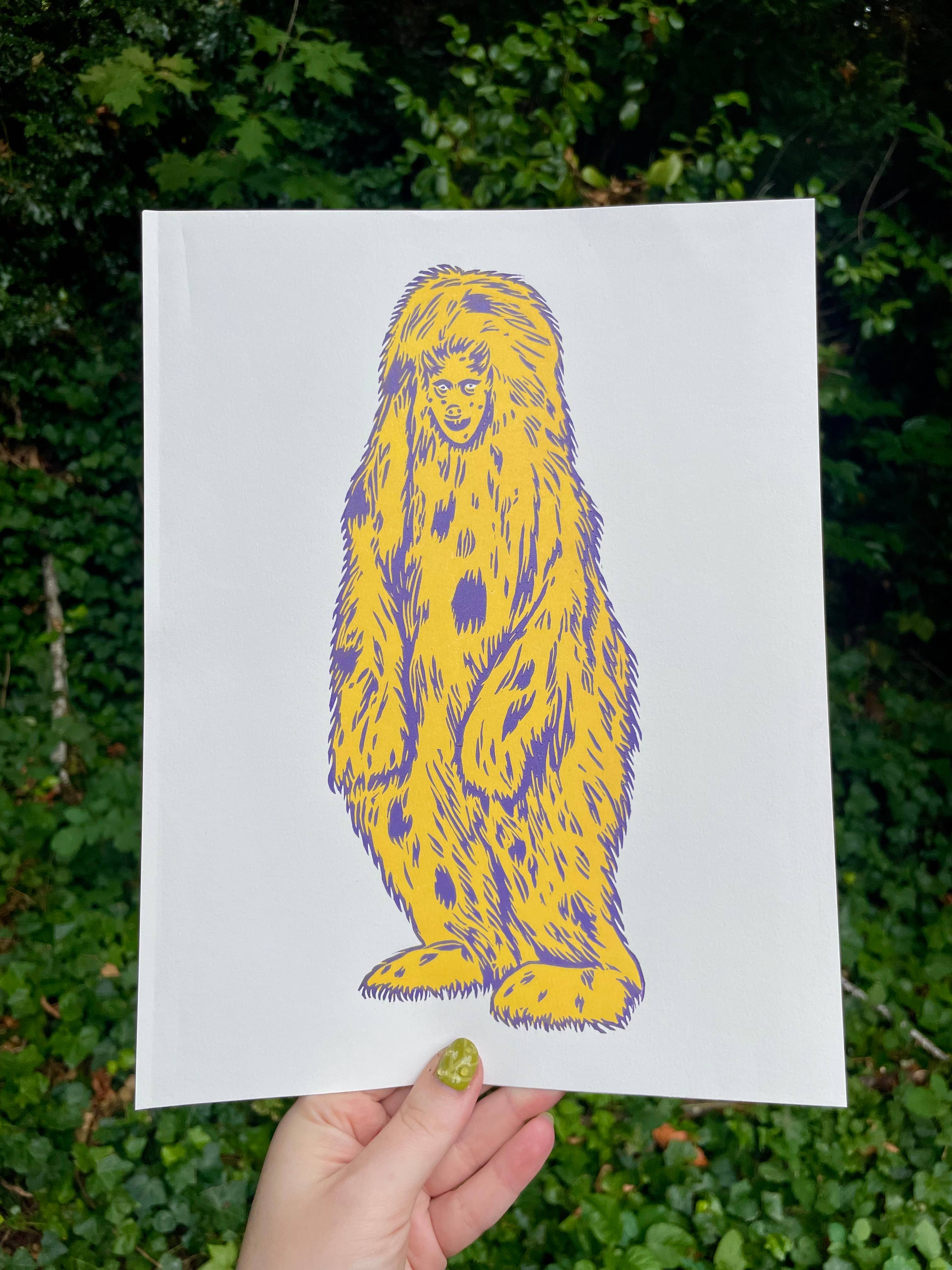 Augury Press – wholesale Art print – Spencer Linocut Print0