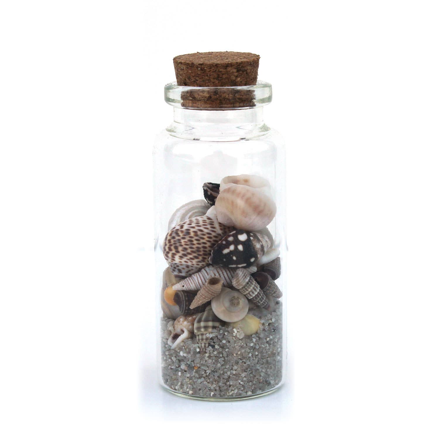 California Seashell Company - Wholesale Decorative Tabletop Object - Beach Bottles - Sand & Seashells (Color Options)8