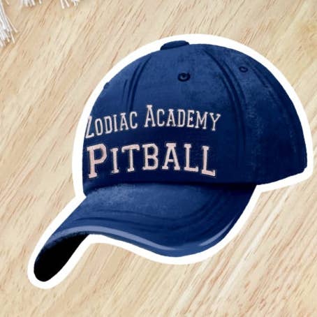 Autocollant de chapeau de pitball de l'Académie du Zodiaque pour la vente par Serafine Art and Design