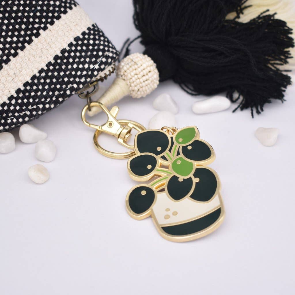 Plant Scouts – Porta-chaves - Mulher por atacado – Chaveiro Pilea - Pilea peperomioides - Planta chinesa do dinheiro2