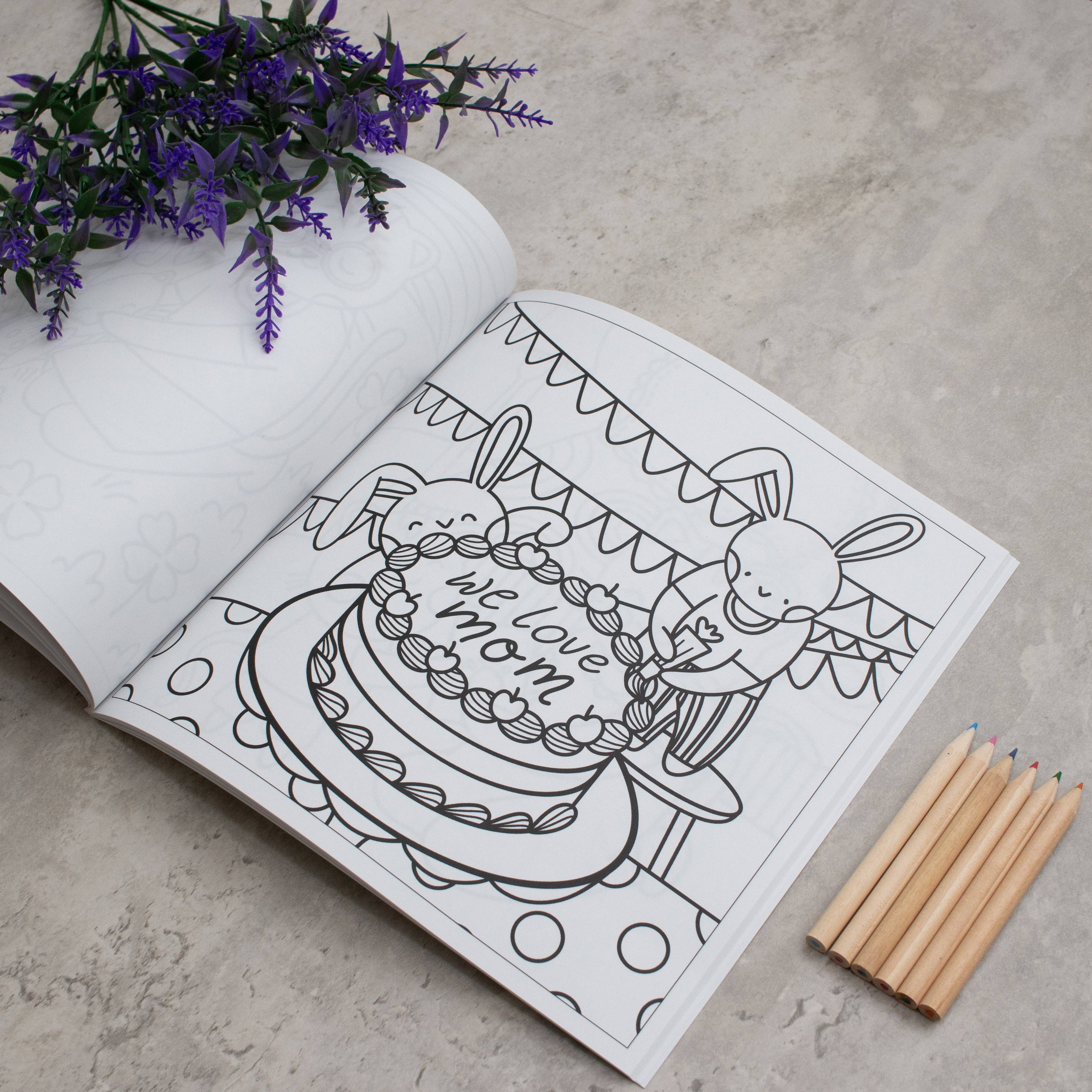 EMF Publishing – wholesale Colouring and activity book – adult – Mom's Day Off- A Mother's Day Colouring Book4