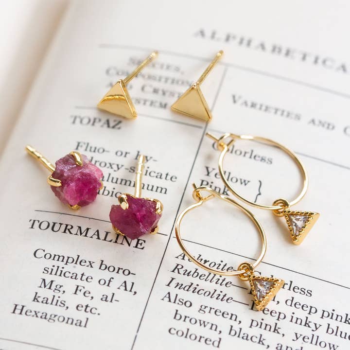 Luna Norte - Wholesale Jewelry Set - Vibe Check Tourmaline Earring Set
