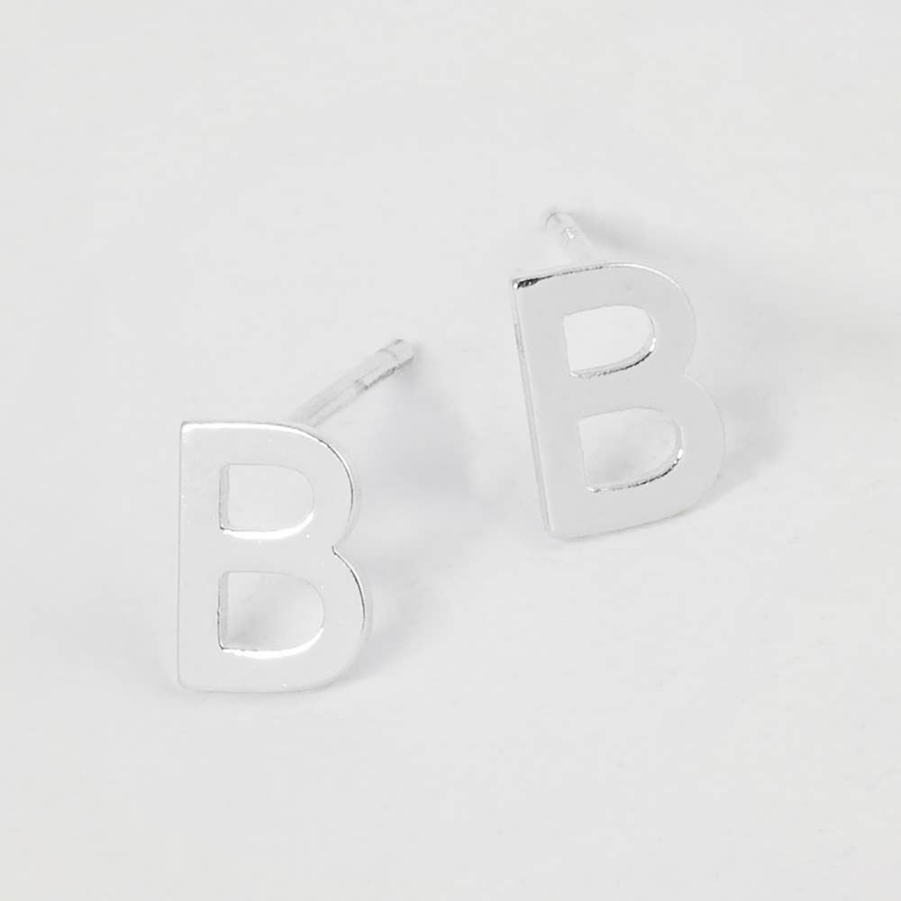 Sensibling Corp. - Wholesale Stud/Post Earrings - Gold Dipped Metal Initial Monogram Stud Earrings70