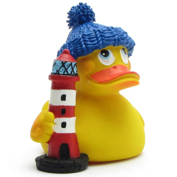 Duckshop – Großhandel Badespielzeug – Baby – Badeente Leuchtturm-Wärter - Gummiente4