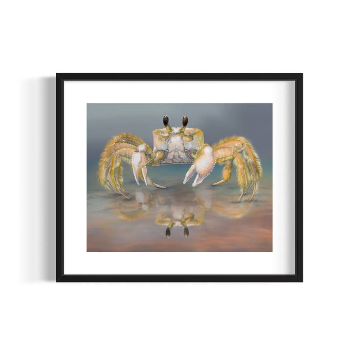 Carolina- Ghost Crab Coastal Kunstdruck für den Großhandel von The Vela Ranch