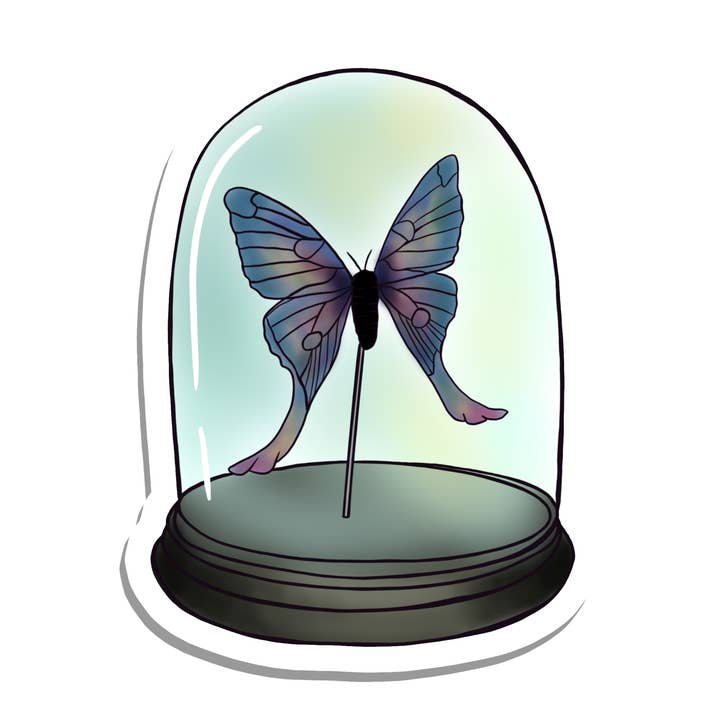 Barattolo di Farfalle | Natura | Adesivo Impermeabile | 2,5" per la vendita all'ingrosso da parte di Rebel and Siren Stickers