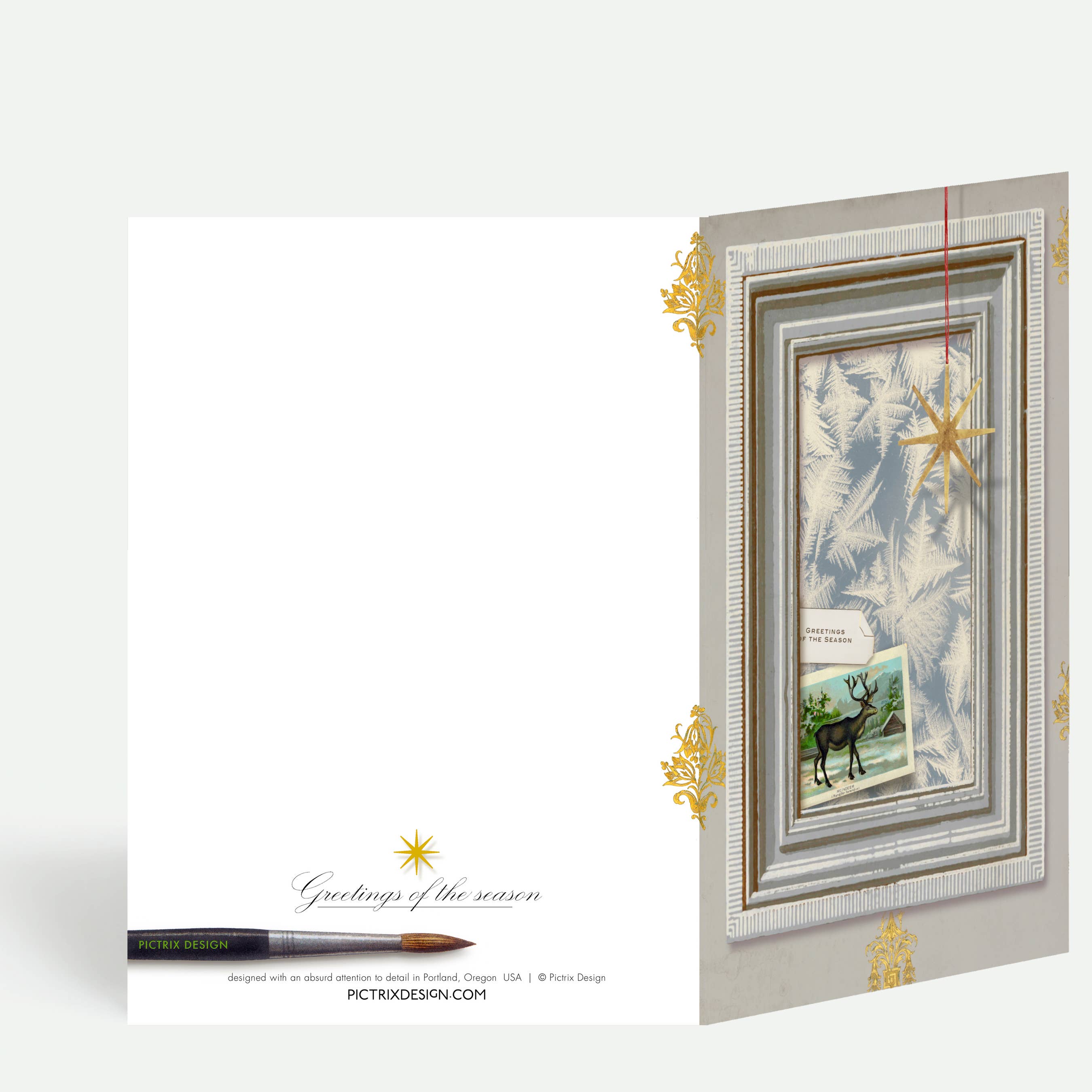 Pictrix Design - Wholesale Season's Greetings Card - "Greetings of the season" seasonal greeting card1