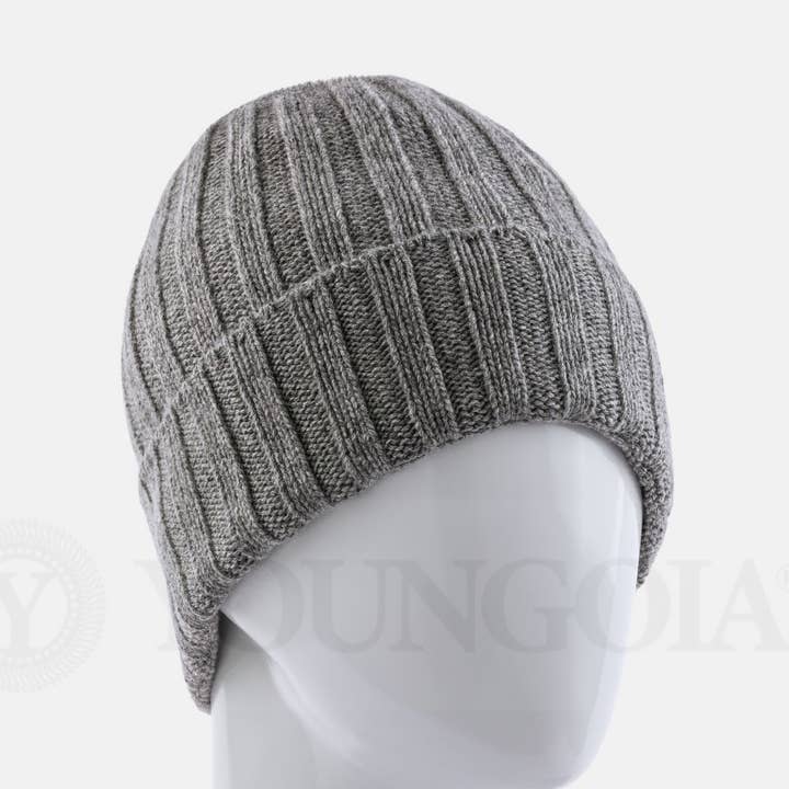 YOUNGOIA SRL - Wholesale Beanie - Women's - CASHMERE BLEND RIBBED HAT - MADE IN ITALY0