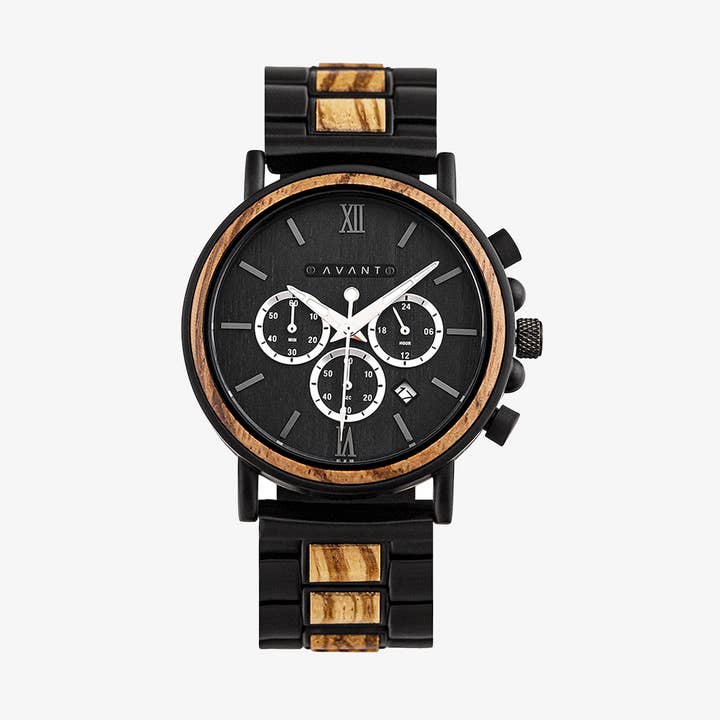 Explorer S - Black Steel - Men's Watch for wholesale by AvantWood