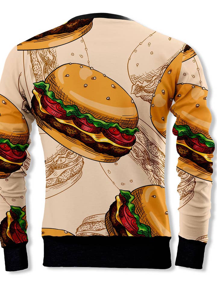 Fishikii Silence Hamburgues Unisex Sweatshirt | SUD.182 for wholesale by Fishikii