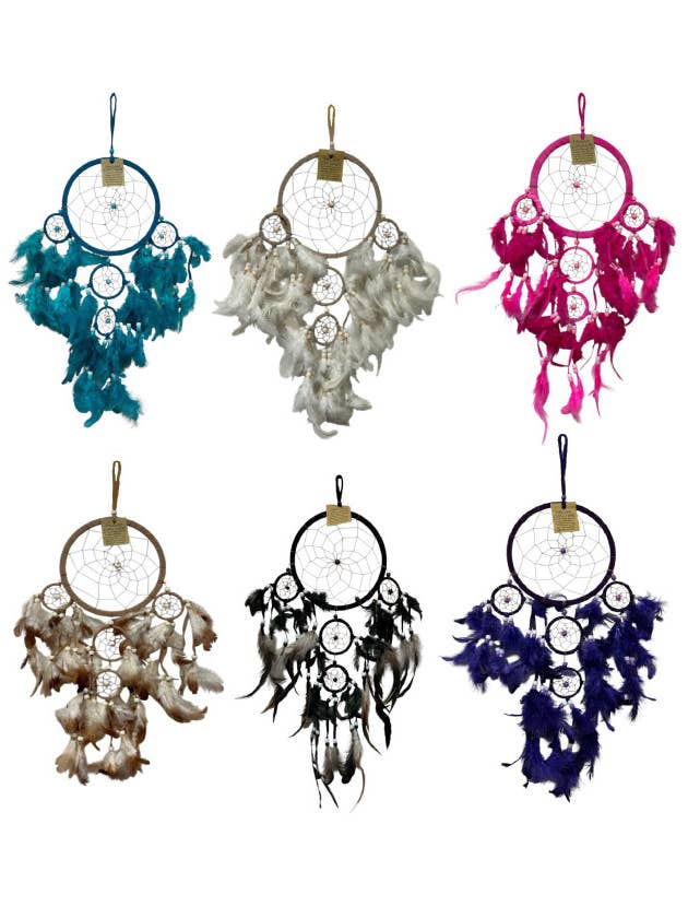 Feather Dream Catchers (M) for wholesale by DK Hawaii