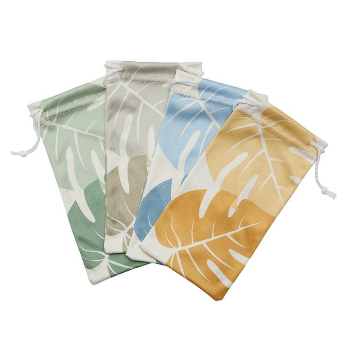 CASE-26-NEW- Plant Leaf Design Assorted Colors for wholesale by Blue Planet Eco-Eyewear