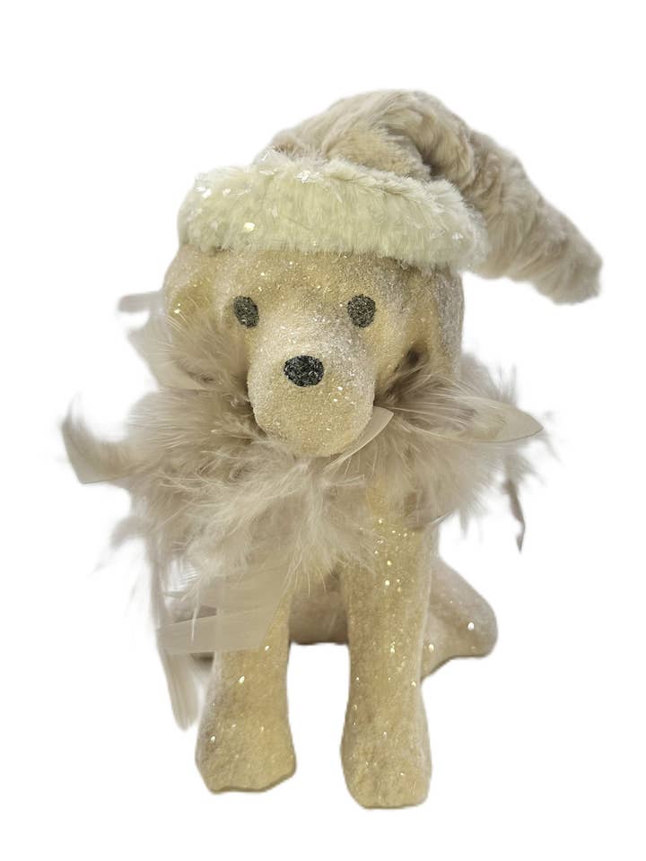 Spike Cão com Chapéu - Fulvo, Penas Taupe por atacado de Sherri's Designs