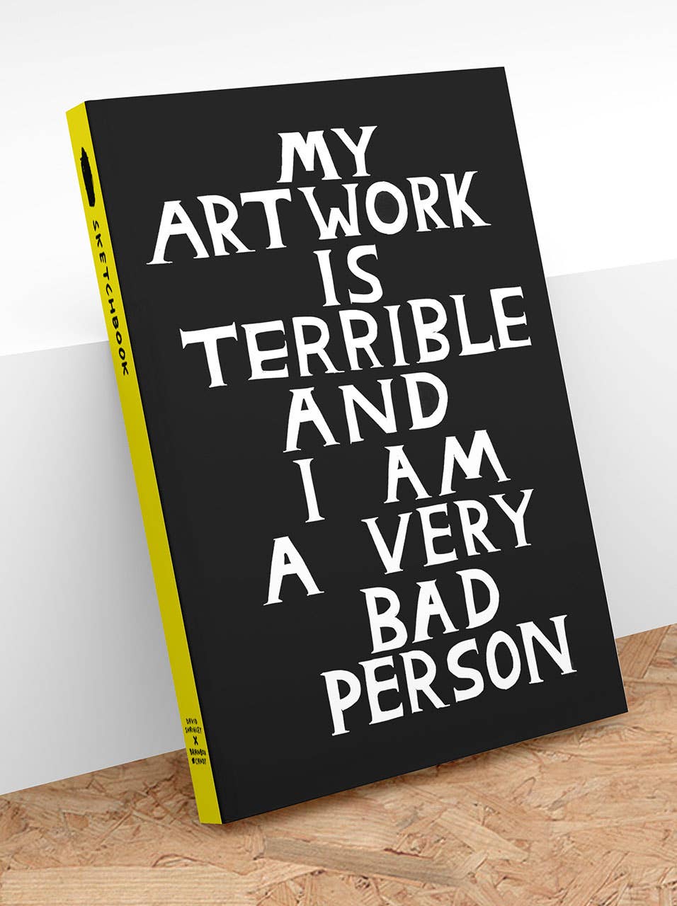 David Shrigley x Brainbox Candy - Wholesale Sketchbook/sketchpad - Funny Gift - Terrible Artwork Sketchbook by David Shrigley