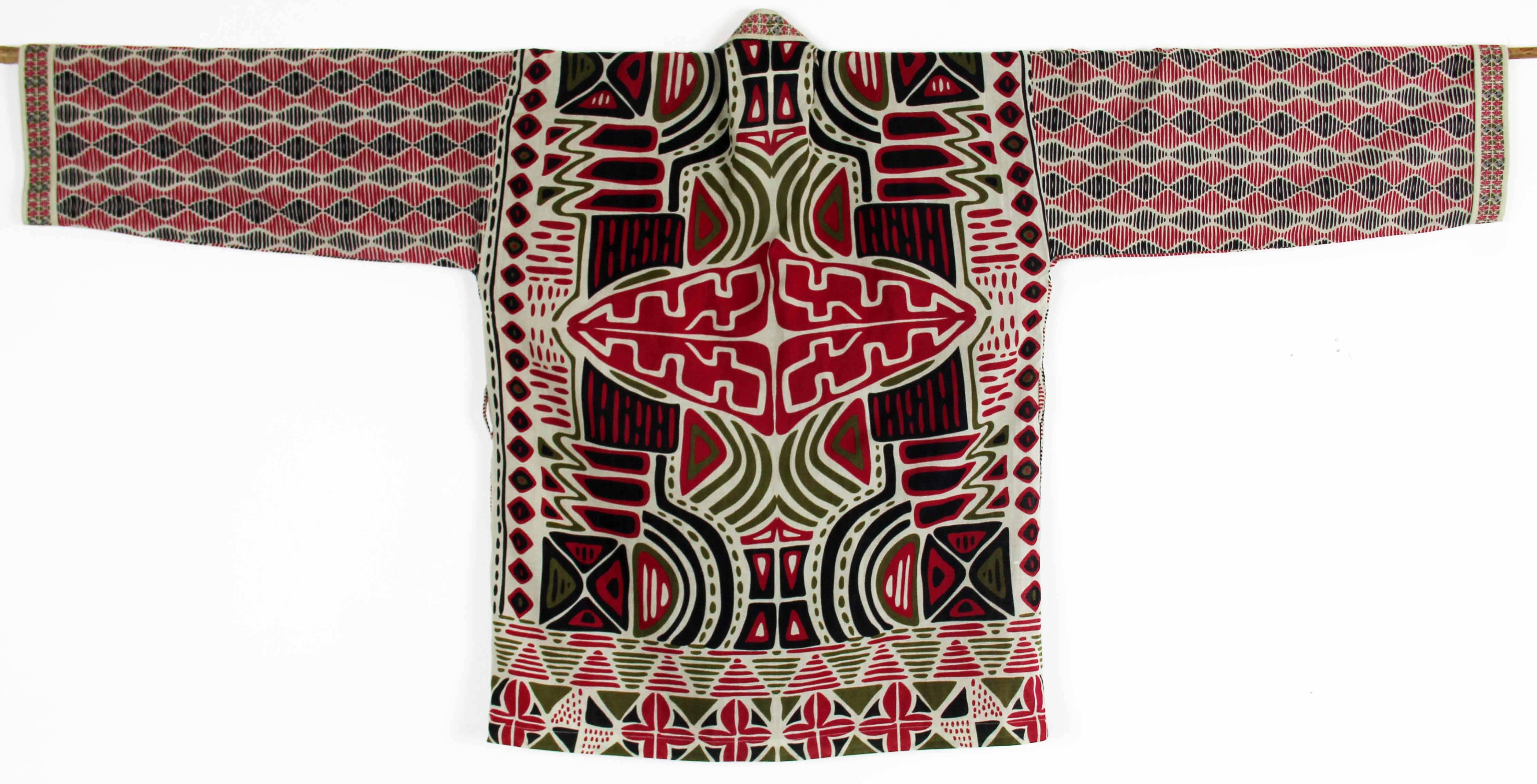 Les Belles Vagabondes - Wholesale Kimono - Women's - Bambara Panafrica Bordeaux Kimono2