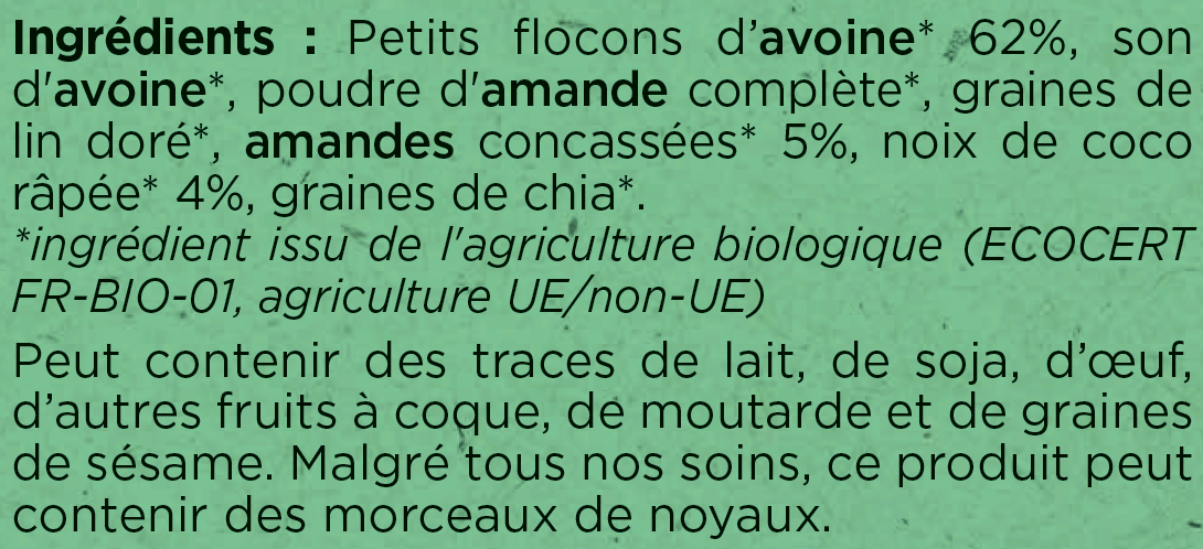 Snooze - Vendita all'ingrosso Cereali - Porridge alle mandorle e cocco2