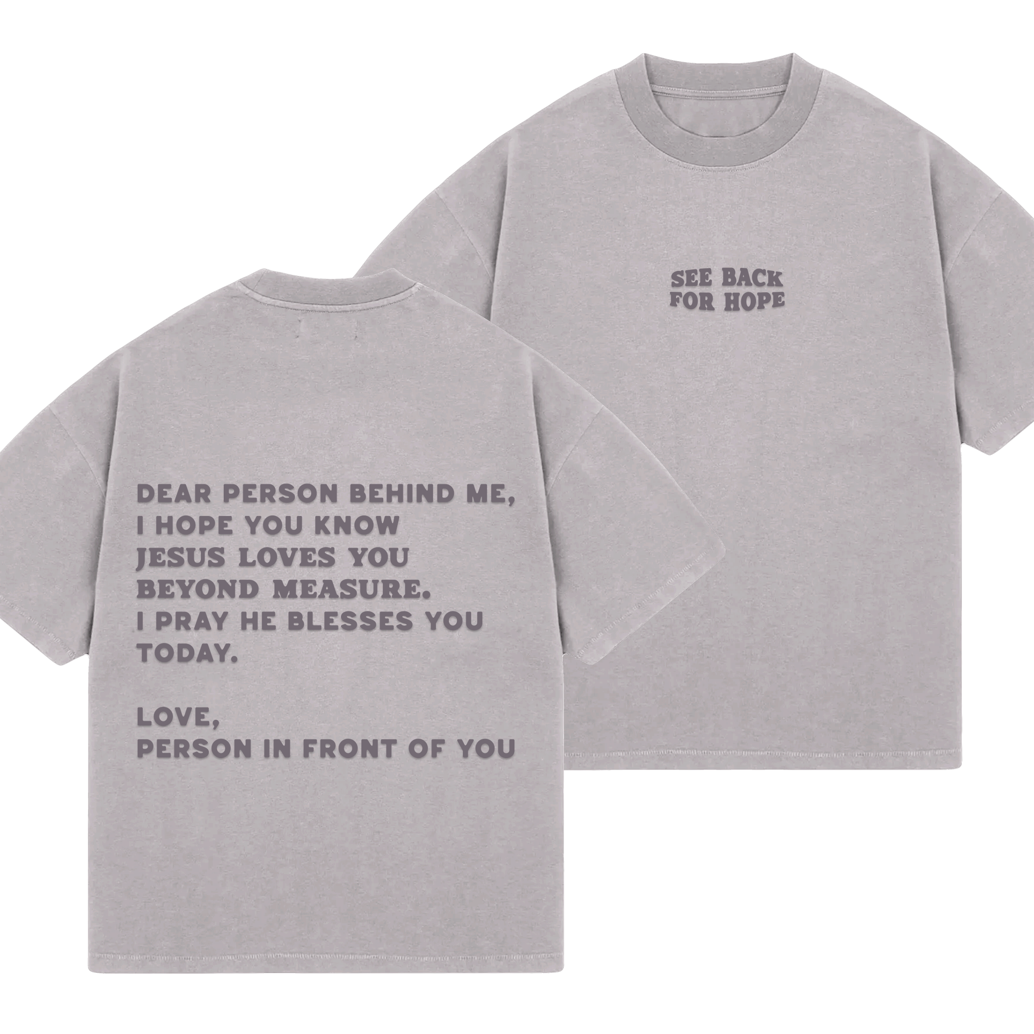 Stone Dear Person Behind Me Graphic Tee for wholesale on Faire2