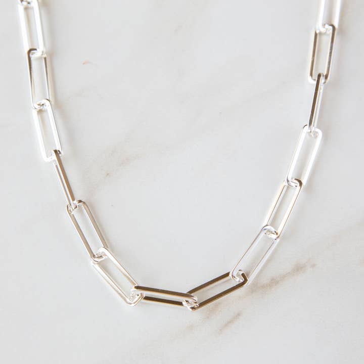 Stowaway Jewelry - Wholesale Link & Chain Necklace - Large Box Paperclip Chain