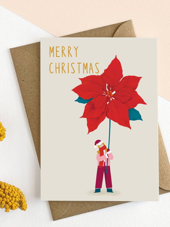 Illustrated Christmas Card for wholesale by Elsa Rose Frere